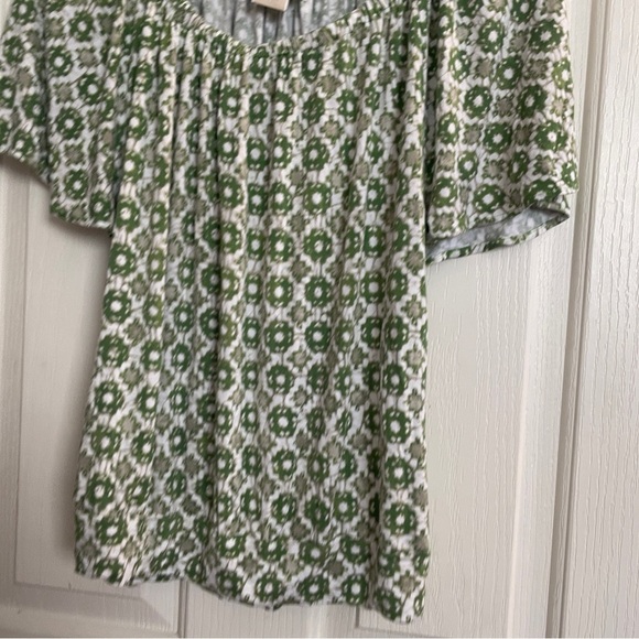 MICHAEL Michael Kors Off the Shoulder Top Short Sleeve Blouse Women’s Medium EUC - Picture 4 of 8